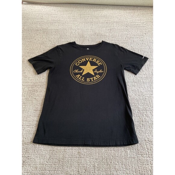 Black Youth Converse-Chuck Taylor Classic Tee-XL - Picture 1 of 10